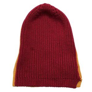 Spencer Badu Split Beanie in Red Yellow